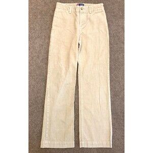 Chaps Pants Boys 10 Corduroy Flat Front Straight Leg Khaki Cotton Preppy Chino